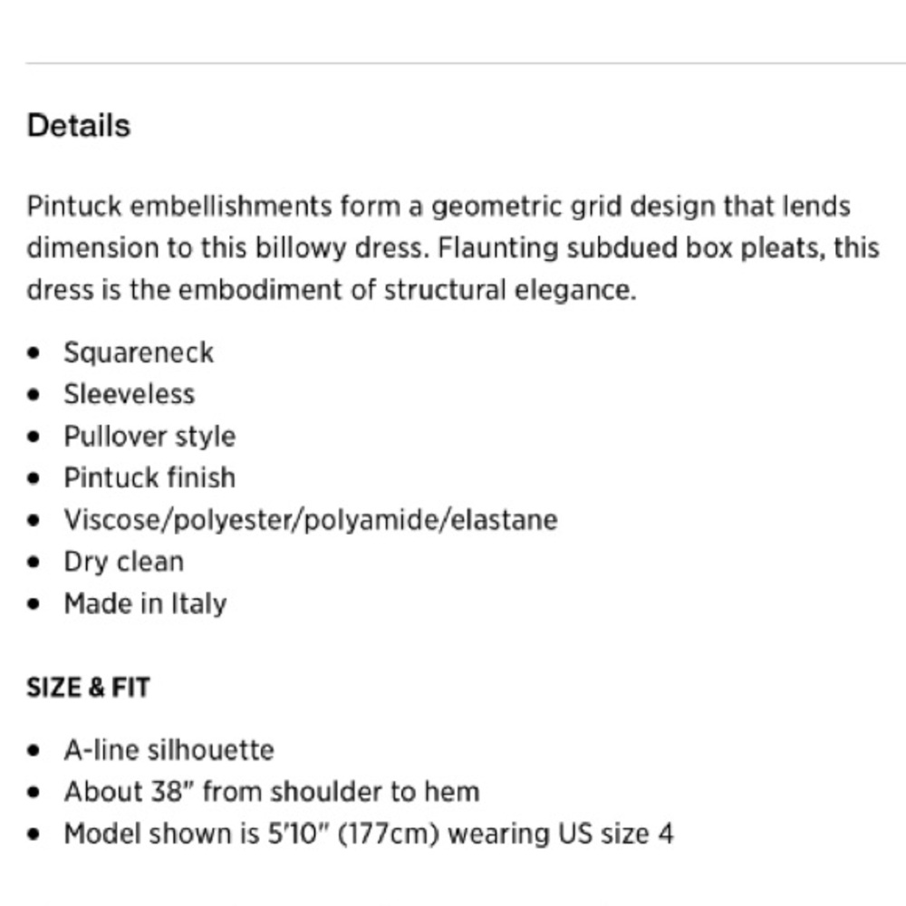 ALAIA***Pintuck A-Line Stunning White Dress****US ?? $2600 - Picture 5 of 6